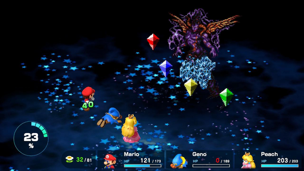 2D Culex in Super Mario RPG