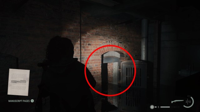 basement code in Alan Wake 2 entrance wall