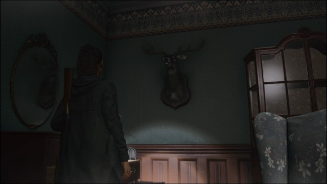 Valhalla Nursing Home deer head in Alan Wake 2.