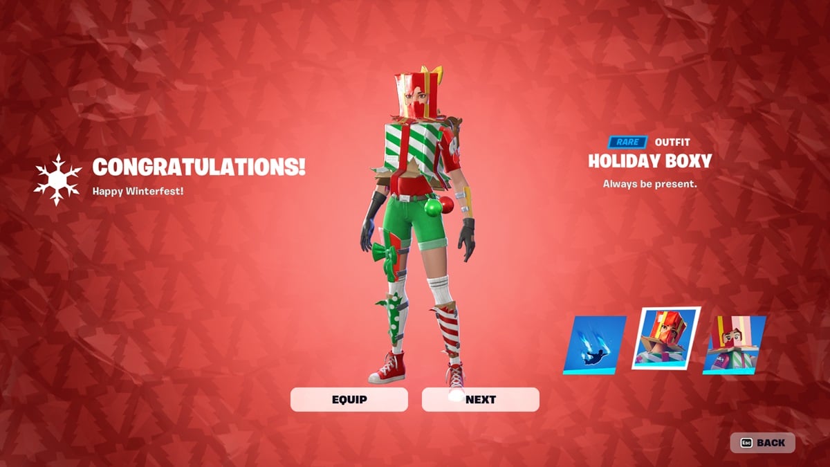 Fortnite Winterfest 2023 skin