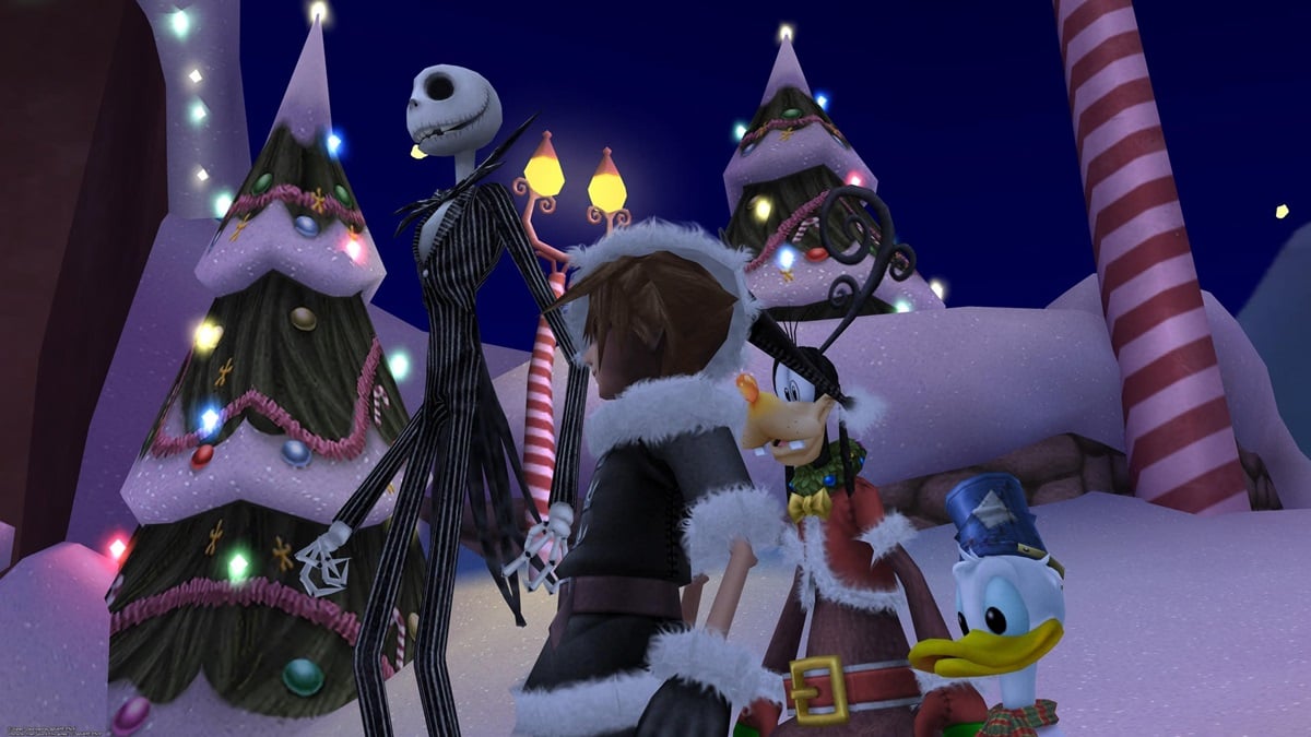 Part of Kingdom Hearts 2 is a Christmas game