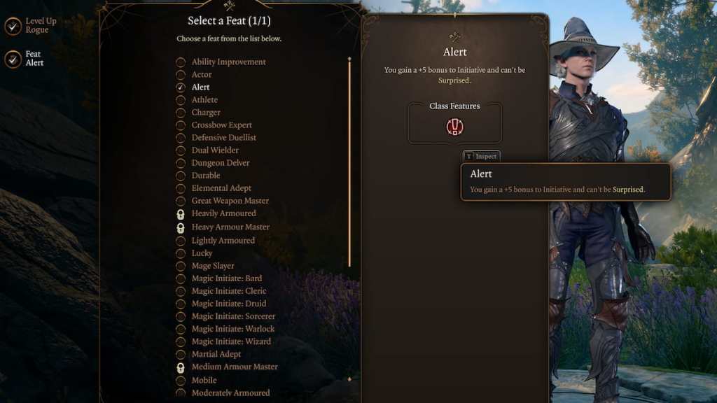 Baldur's Gate 3 Alert feat