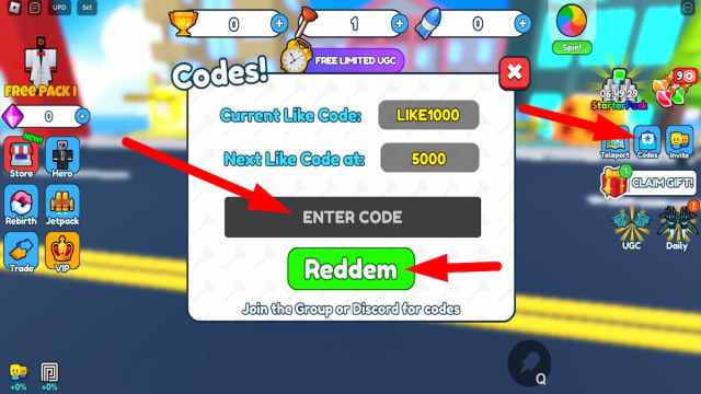 How to redeem codes in Toilet War Simulator