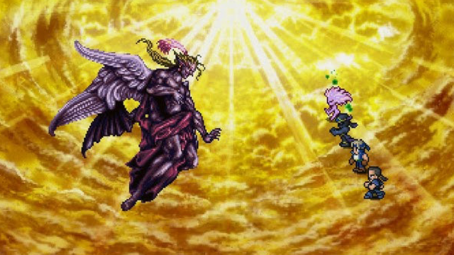 Final Fantasy VI's Kefka, and the party's encounter with him at the end of the game