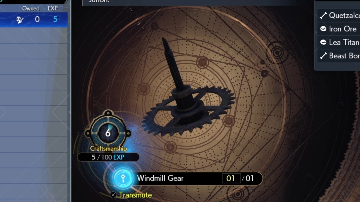 Final Fantasy VII FF7 Rebirth Windmill Gear
