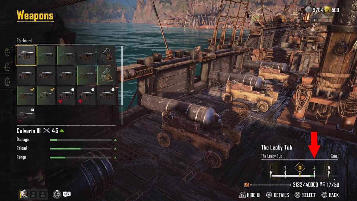 Skull and Bones How to level up your ship leveled up higher