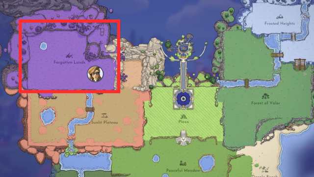 Disney Dreamlight Valley purple impatiens map location