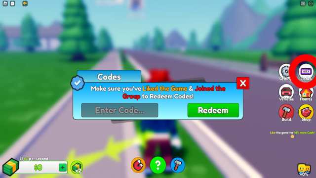 How to redeem codes in Ultimate Home Tycoon.