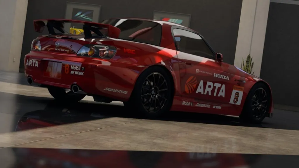 A screenshot of a race-rebuilt S2000 in Forza Motorsport.