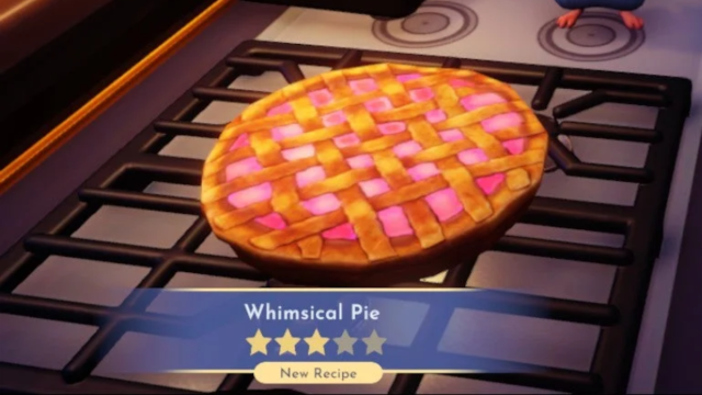 Whimsical Pie cooked in Chez Remy in Disney Dreamlight Valley