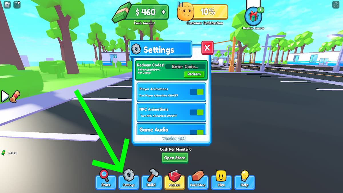 How to redeem codes in Supermarket Simulator. 