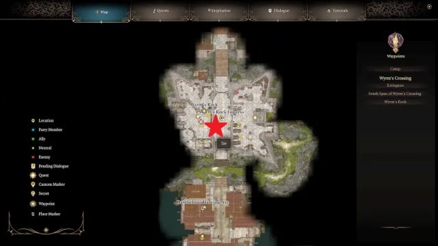 Wrym's Rock Fortress in Baldur's Gate 3