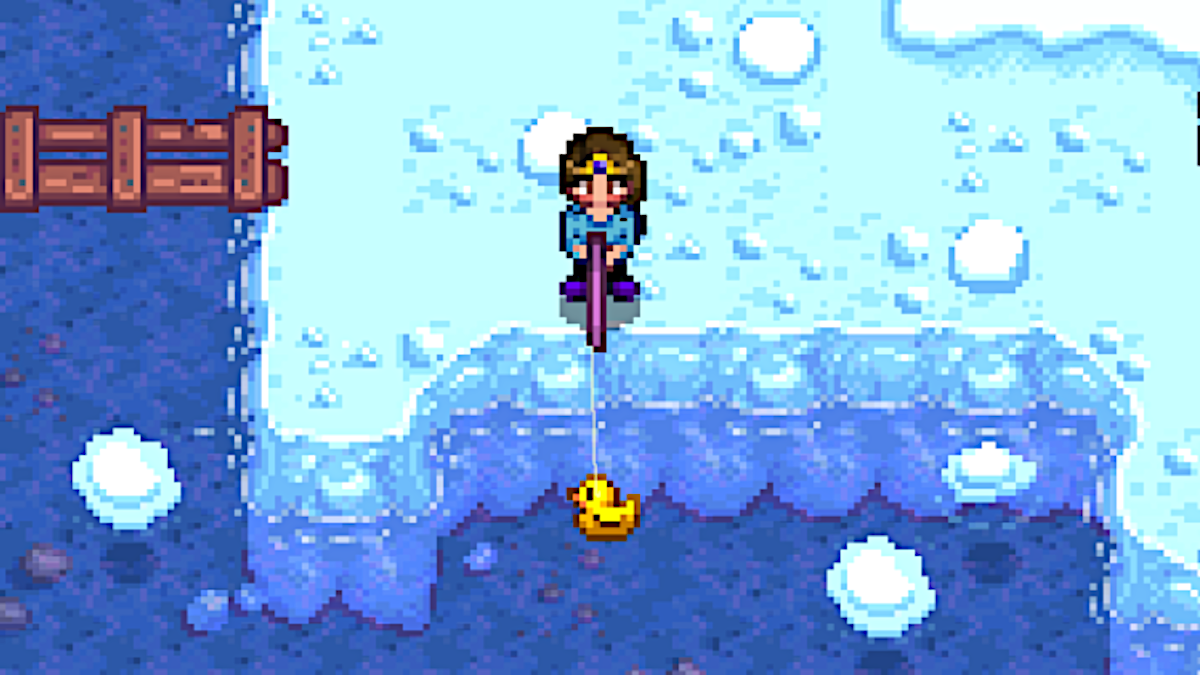 The rubber duck Bobber in Stardew Valley