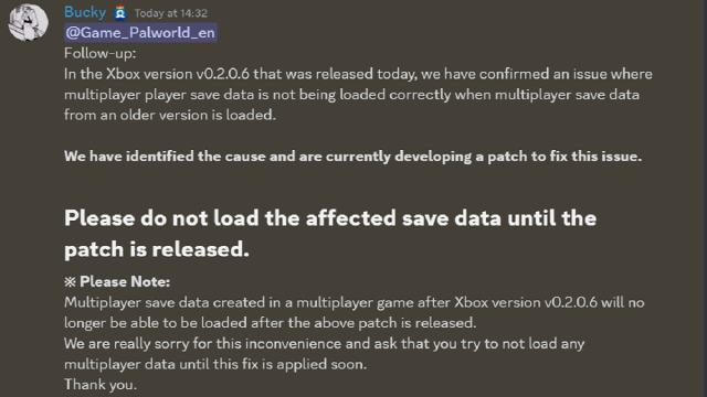 Многопользовательский режим Palworld на Xbox практически не работает после нового обновления