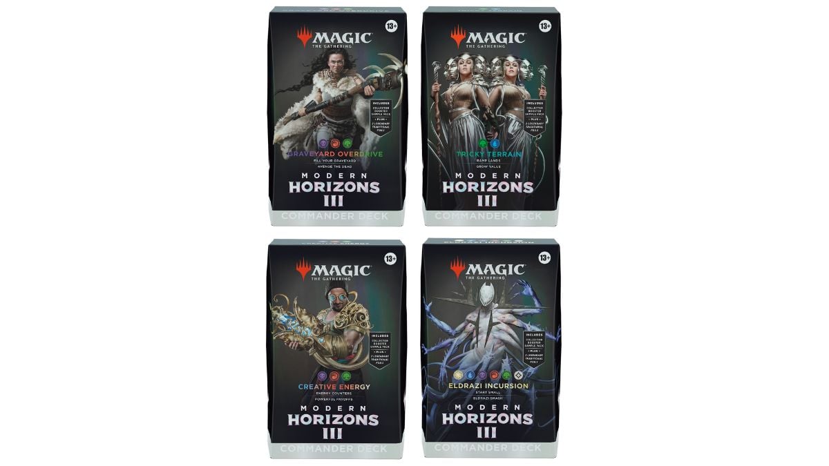 standard commander decks magic the gathering modern horizons 3