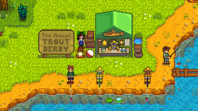 Trout Derby in Stardew Valley