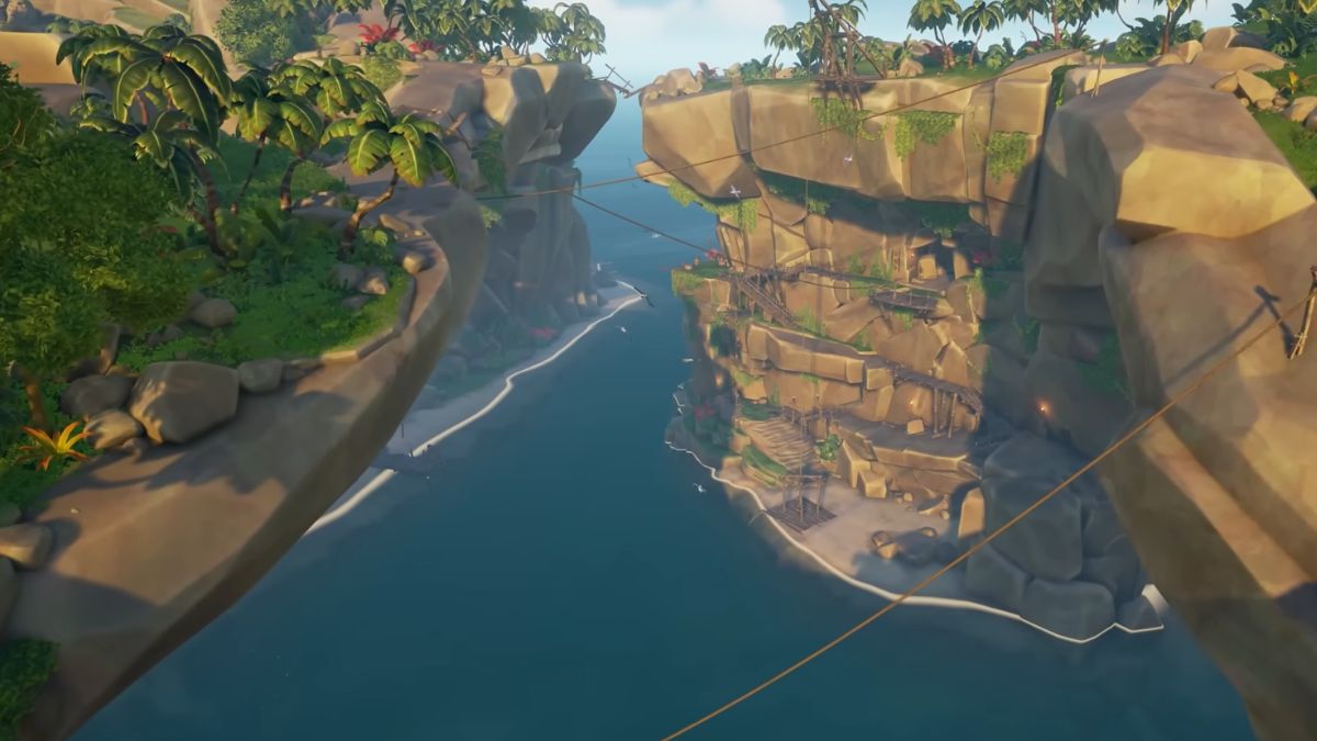 ziplines in sea of thieves