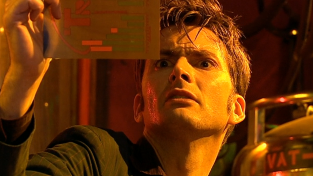 David Tennant as the Doctor in the Doctor Who episode '42'