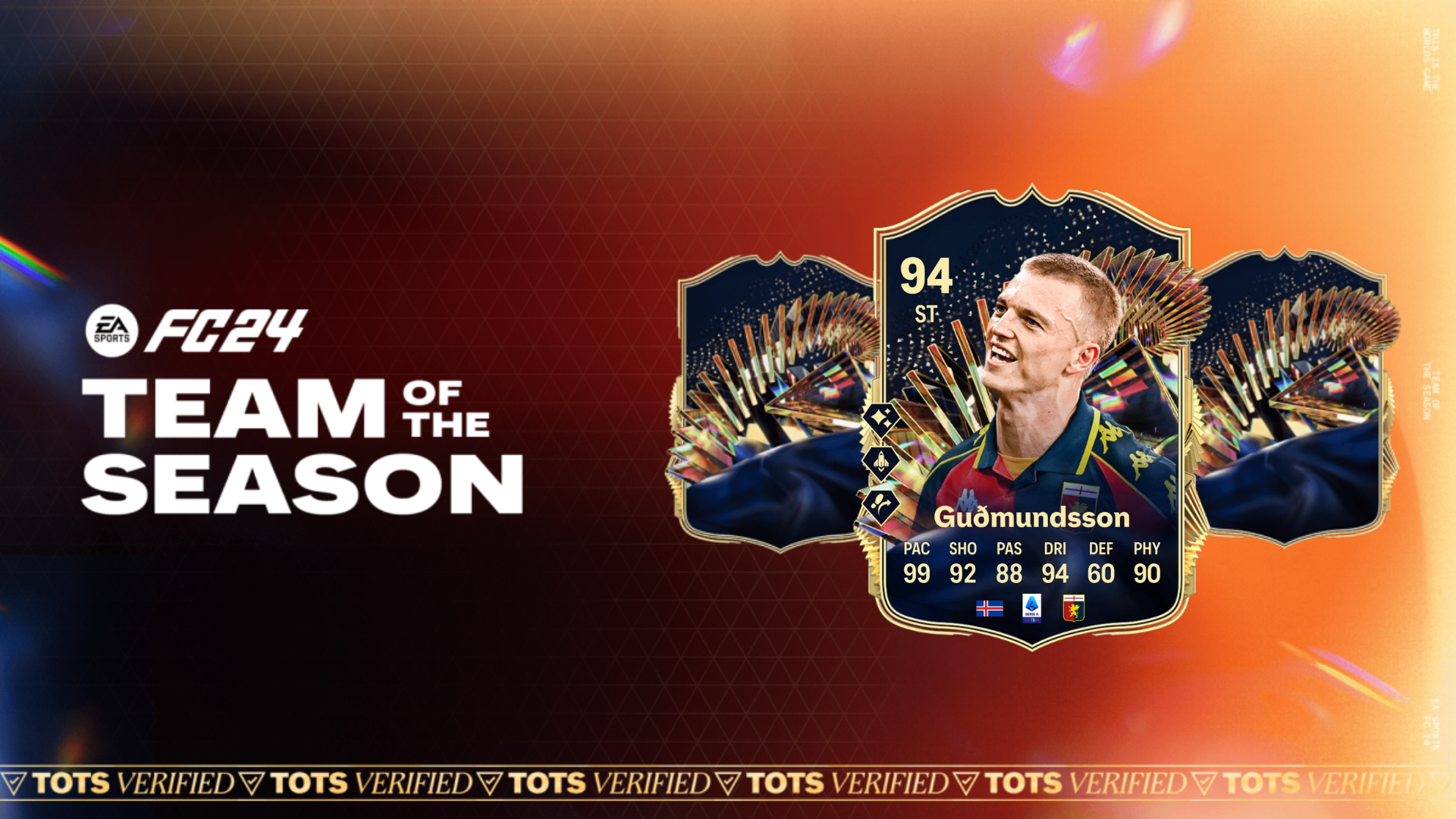 An Image of EA FC 24 Gudmunddson TOTS SBC Solutions