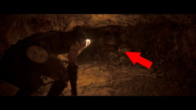 Hellblade 2 - All hidden faces locations - huldufolk first hidden face in cave