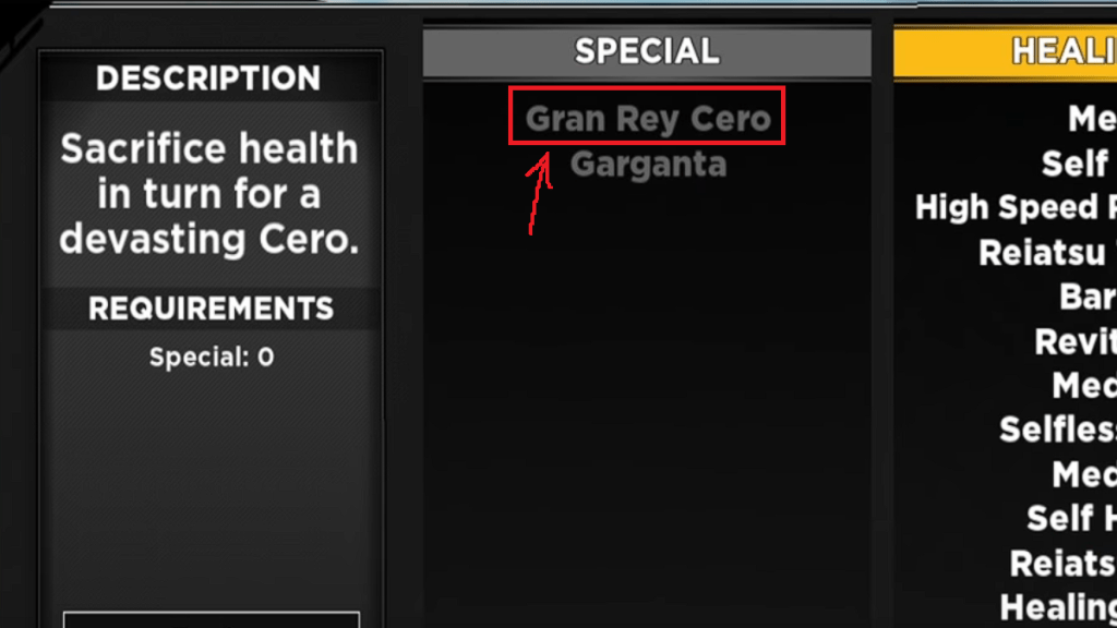 How to get Gran Rey Cero in Type Soul