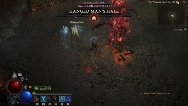 Complete the Hanged Man's Hall dungeon to summon Andariel in Diablo 4