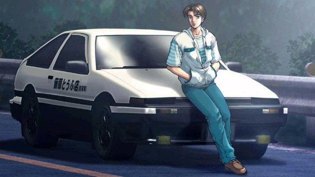 Takumi in Initial D