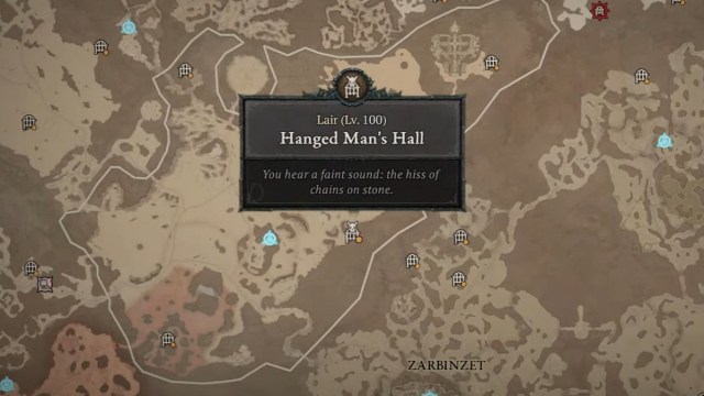 Diablo 4 Hanged Man's Hall location