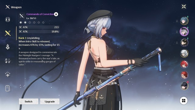 Sanhua from Wuthering Waves, a good sub DPS wielding a sword