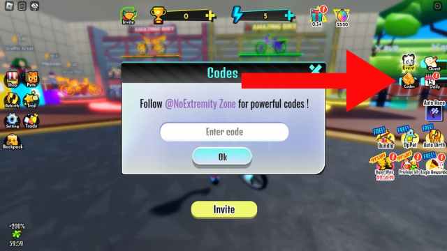 How to redeem codes in Bike Race Simulator. 