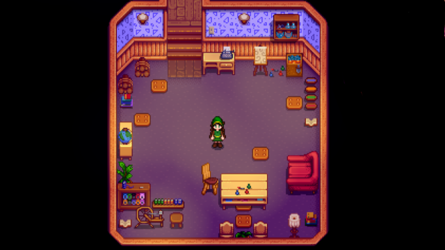 Completed Crafts Room in Stardew Valley