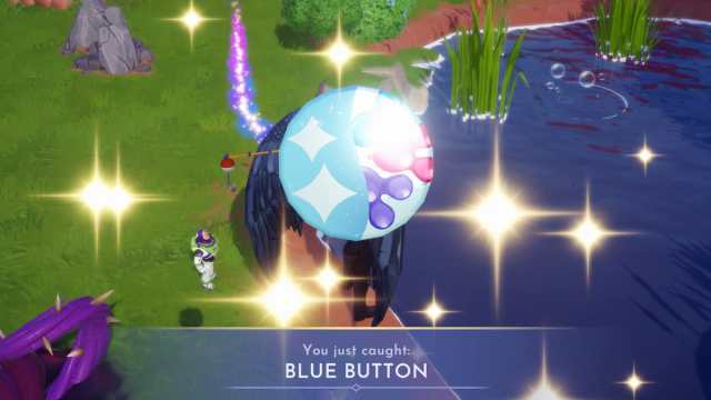 Disney Dreamlight Valley blue button