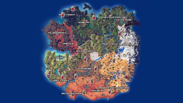 Fortnite fuel pump locations in Chapter 5 Season 4