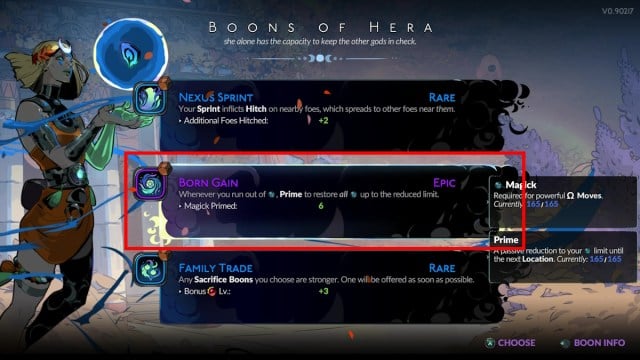 Hades 2 game-breaking boons - Born Gain