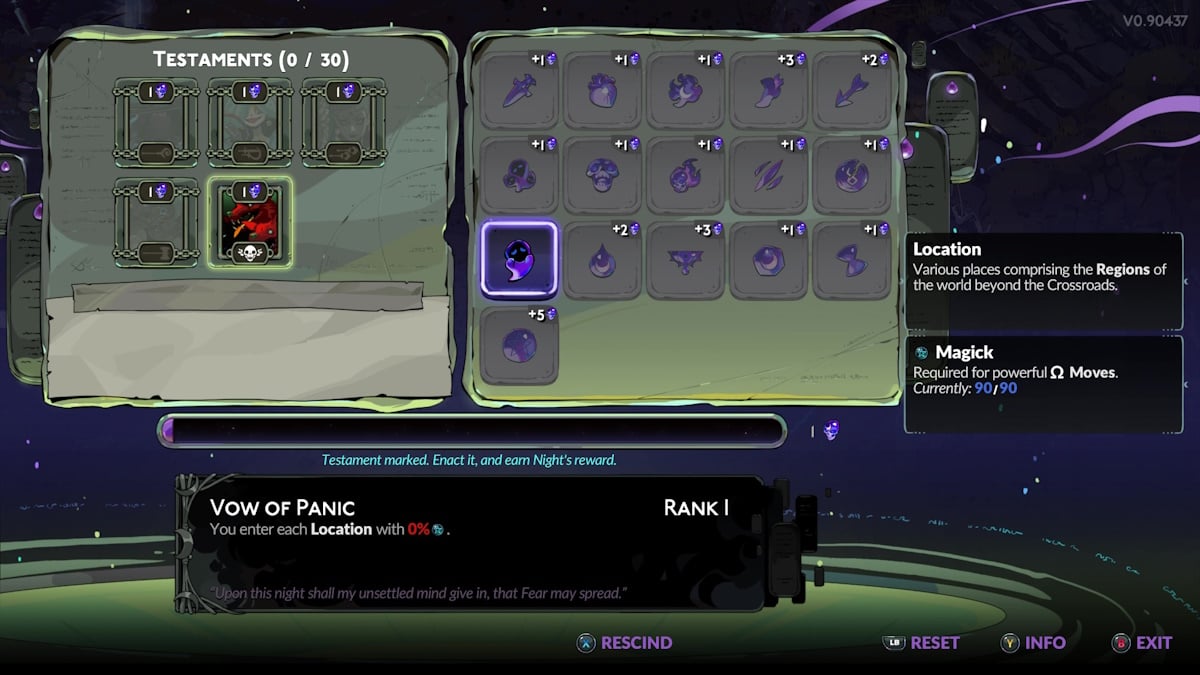 Nightmare resource in Hades 2 - Oath of the Unseen unlock guide - vows to take 