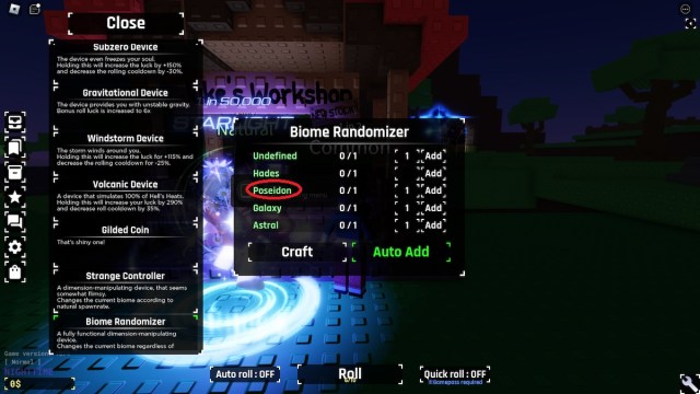 Biome Randomizer recipe in Sol's RNG