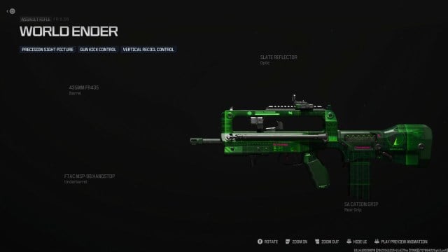 World Ender Assault Rifle in MW3 and Warzone