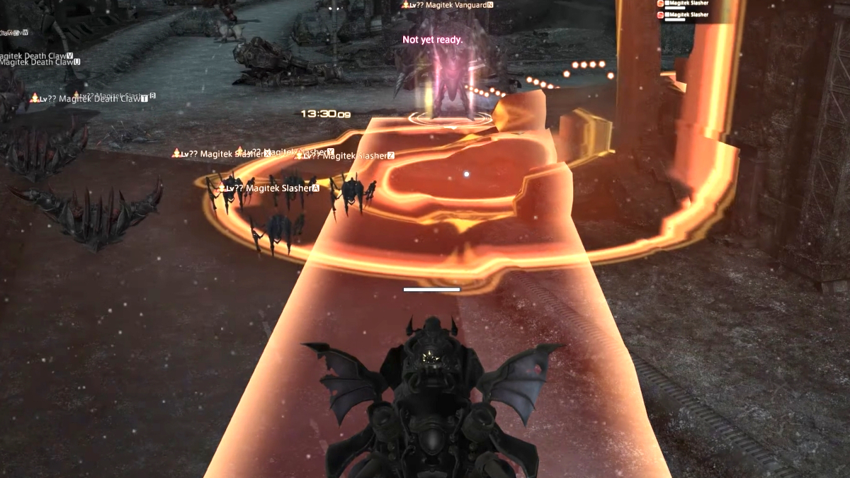 Battling in the Magitek Reaper in In from the Cold in Final Fantasy XIV