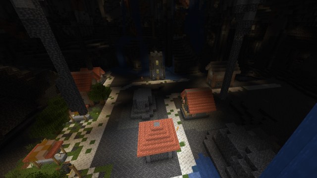 minecraft underground zombie village