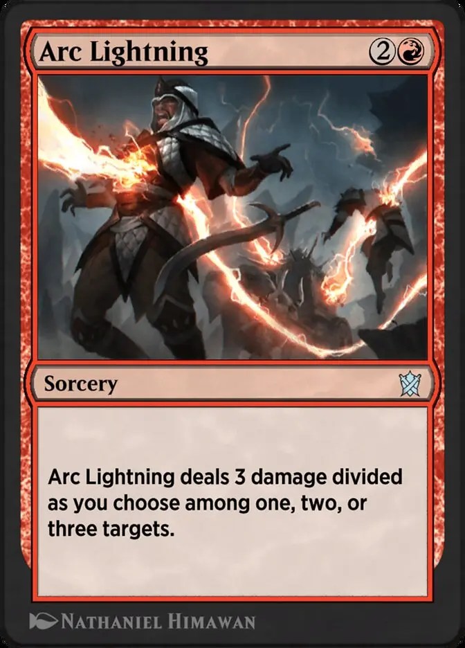 mtg arc lightning card