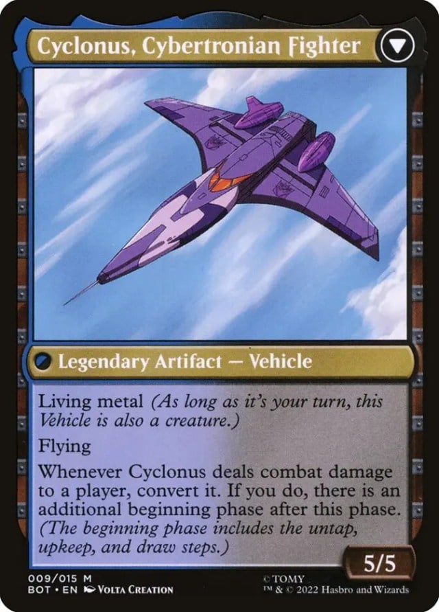 mtg cyclonus cybertronian fighter card