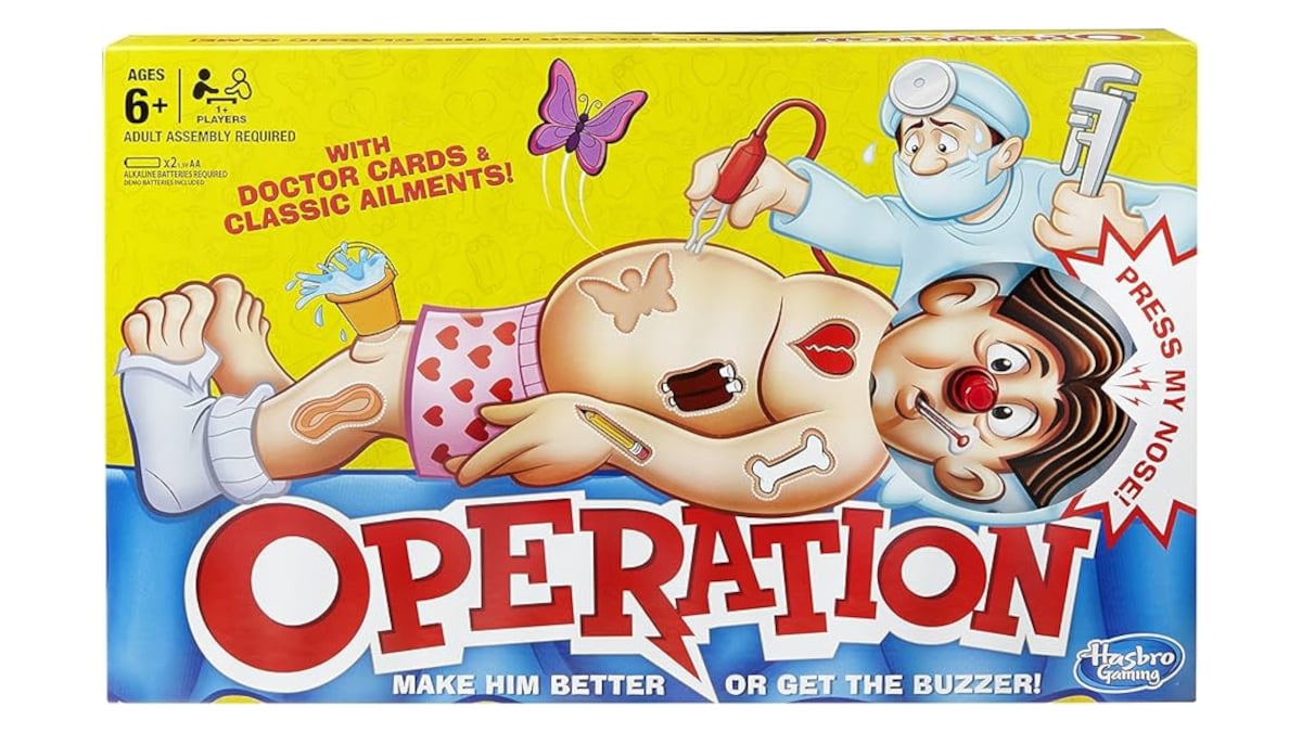 The box of the board game Operation