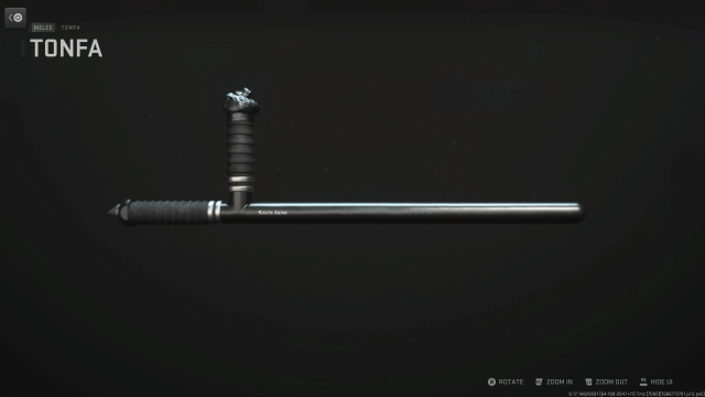 The Tonfa stick against a black background in MW3