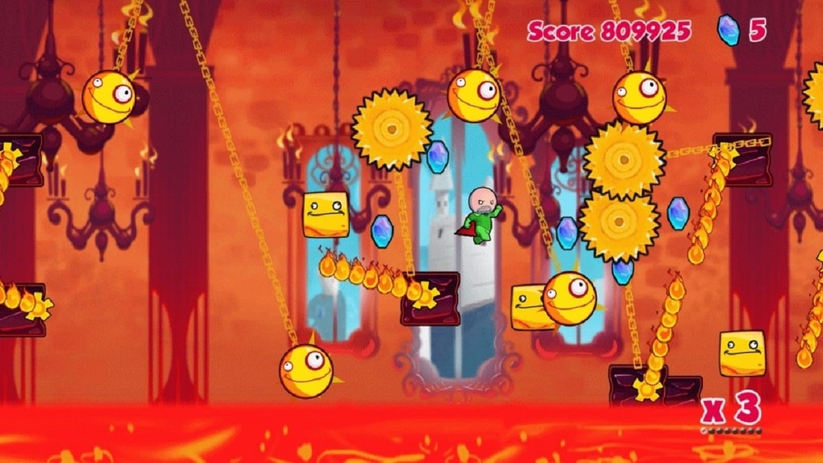 Cloudberry Kingdom platforming gameplay