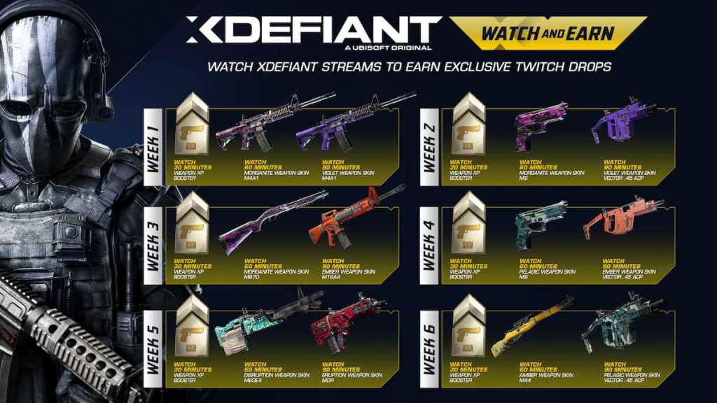 Как получить награды Twitch Drop в XDefiant