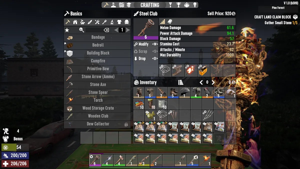 The best melee weapon build in 7 Days to Die