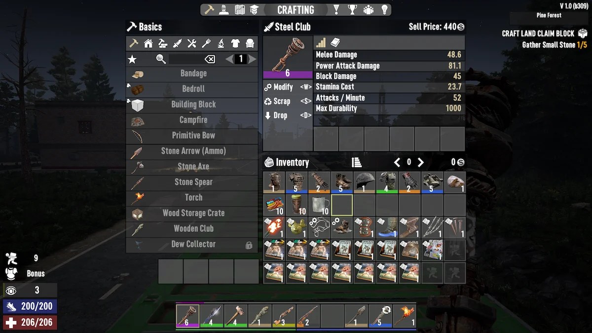 The best melee weapon build in 7 Days to Die