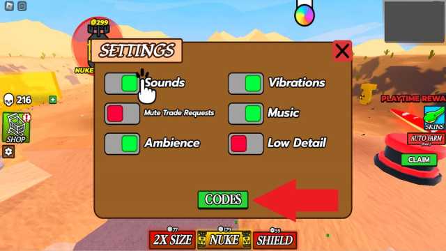 Be a Snake Settings Menu