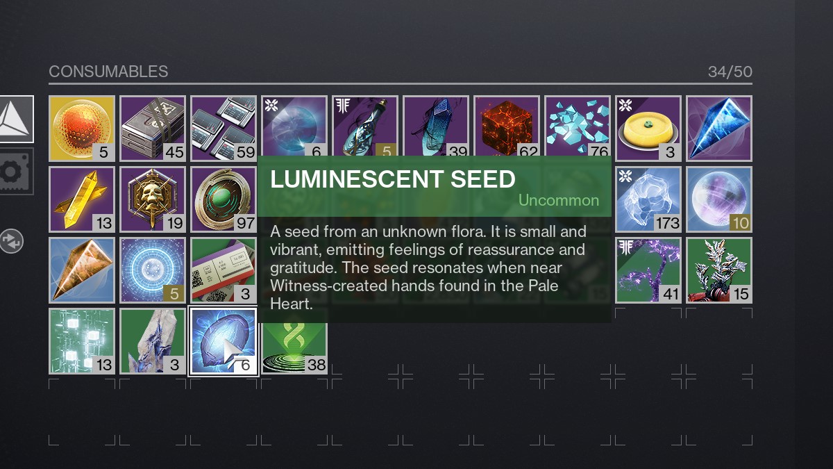Destiny 2 Luminescent Seed