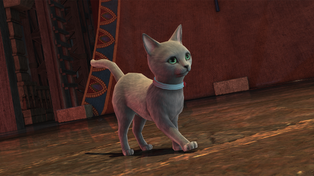 The Bluecoat Cat minion in Final Fantasy XIV